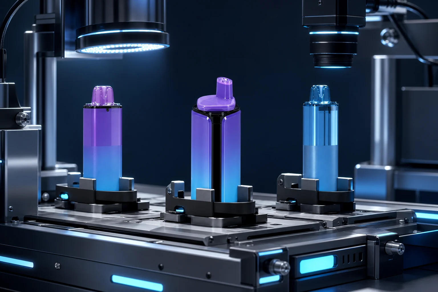 Conceptual visualization of a device quality-control workflow