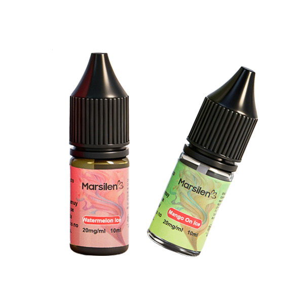 Two e-liquid bottles