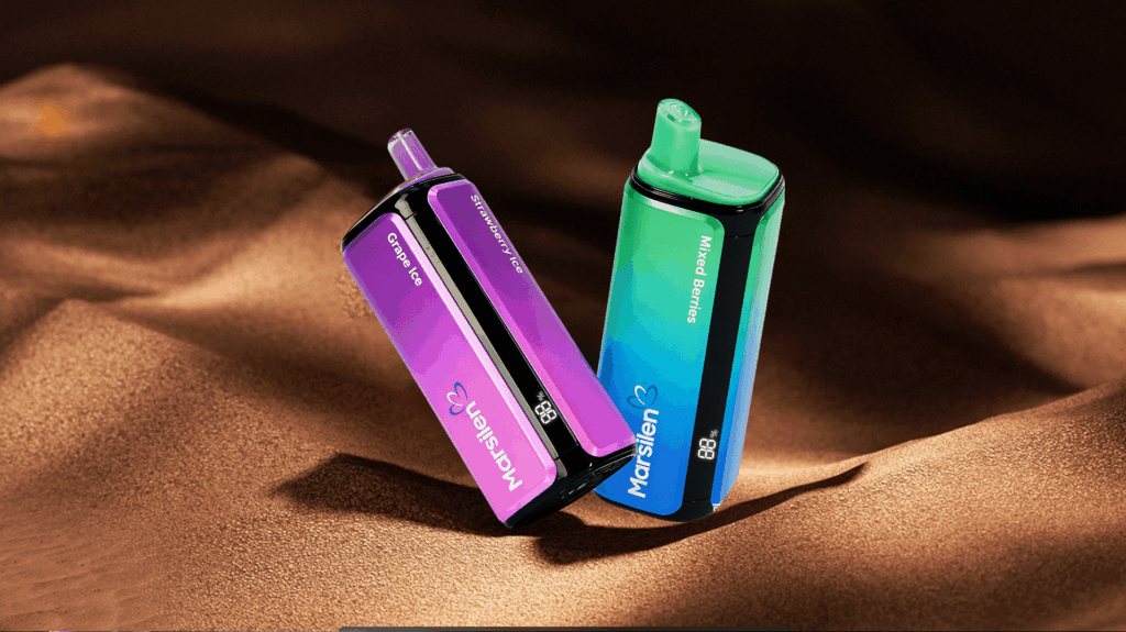 Marsilen NOVA 4in1 disposable vapes in Grape Ice and Mixed Berries flavors