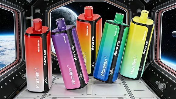 Colorful disposable vape collection