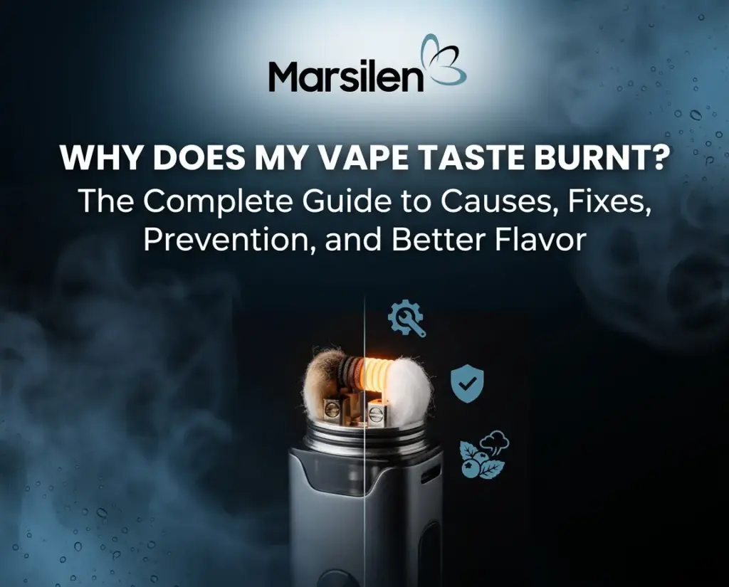 why does my vape taste burnt