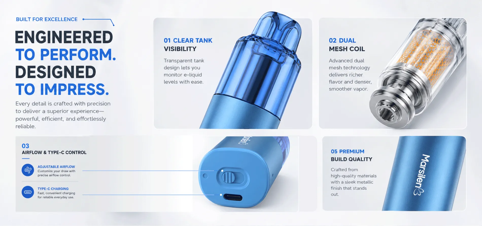 Marsilen Phobos Pro Plus device features