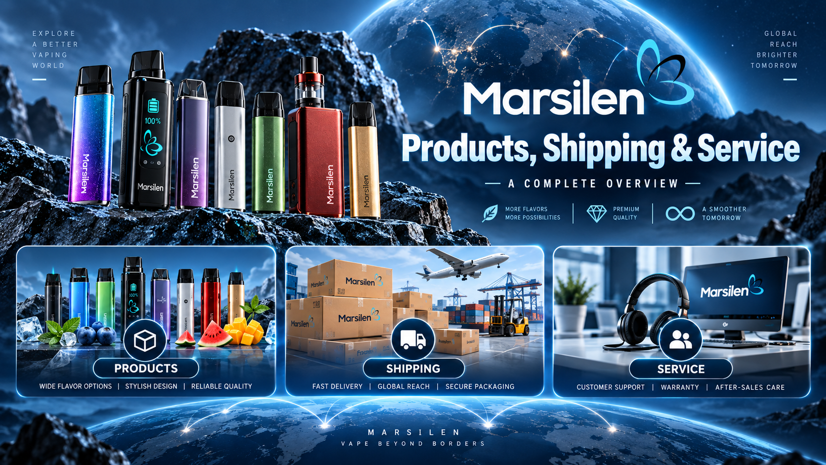 Marsilen vs VapeSourcing: Products, Shipping & Service - Marsilen | Germany & Spain Premium Disposable Vape & Multi-Flavor Vaping