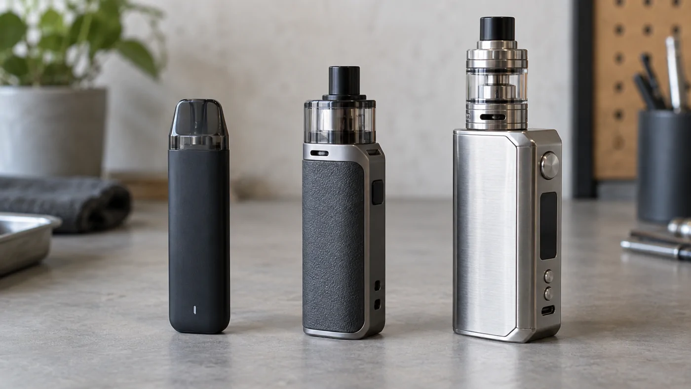 Generic vape devices with different materials and construction